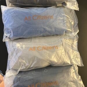 All citizen Men's Blue Long Sleeve shirt